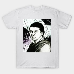 Friedrich Schlegel Black and White Portrait | Friedrich Schlegel Artwork 3 T-Shirt